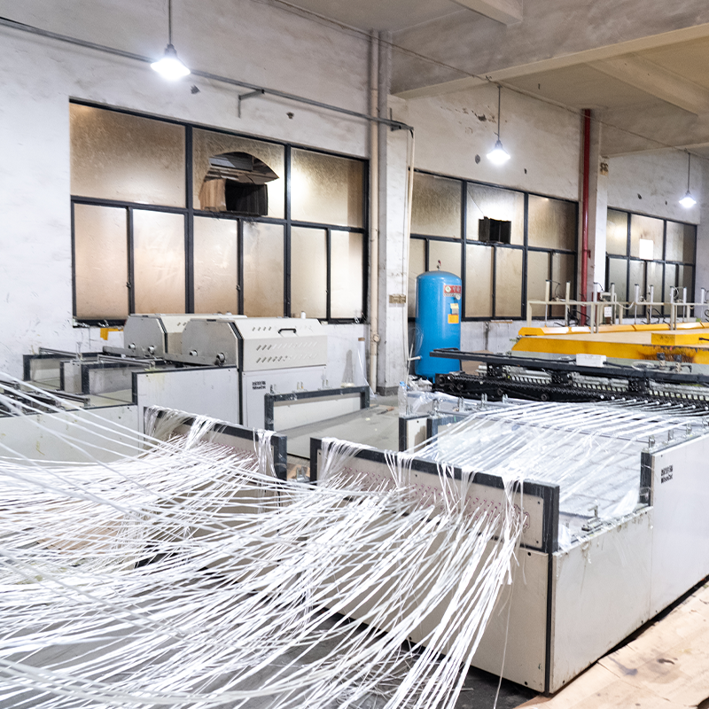 Linha de produção de malha GFRP