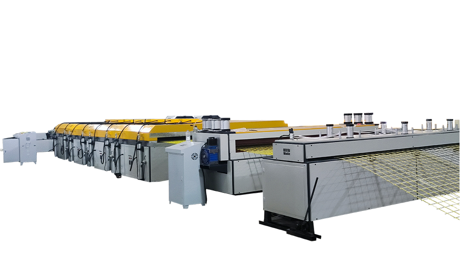 Equipamento de produção de malha GFRP